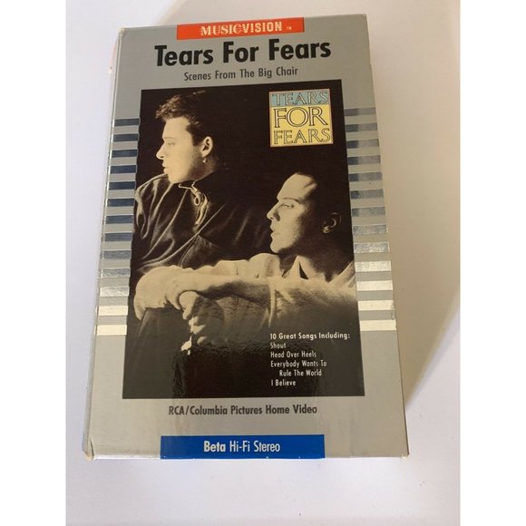 Vintage Tears For Fears Scenes From The Big Chair BETA Tape-Not VHS Rare - Picture 3 of 5